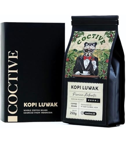 Amazon.com: Gate to Nature Wild Kopi Luwak Whole Beans, Dark Roast